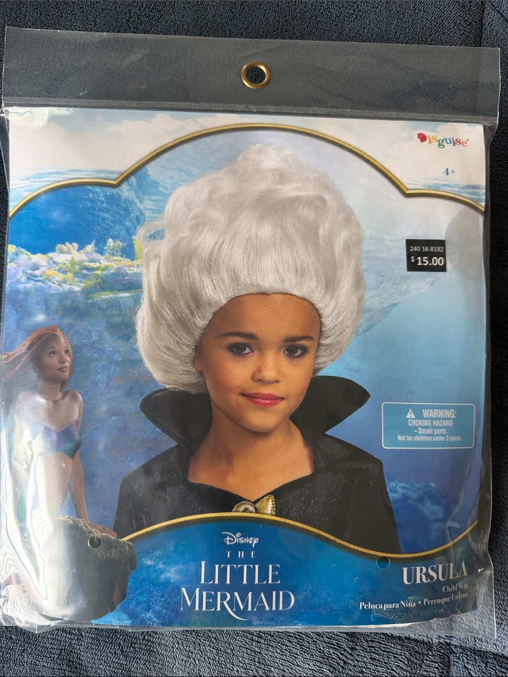 Disney Ursula Kids Costume Wig - White/Silver